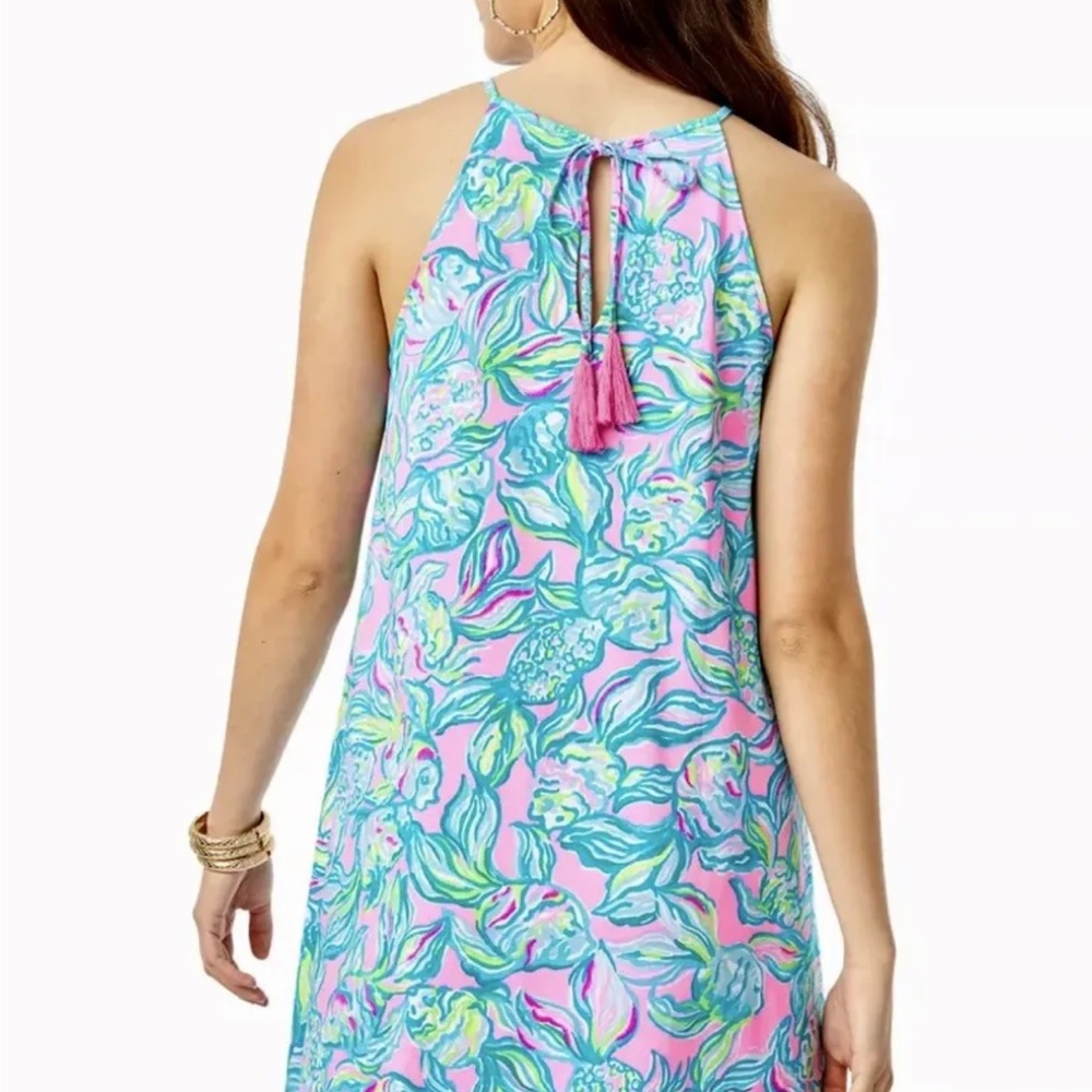 Lilly Pulitzer Margot Swing Dress Pelican Pink Off The Scales Size Small - Picture 9 of 12